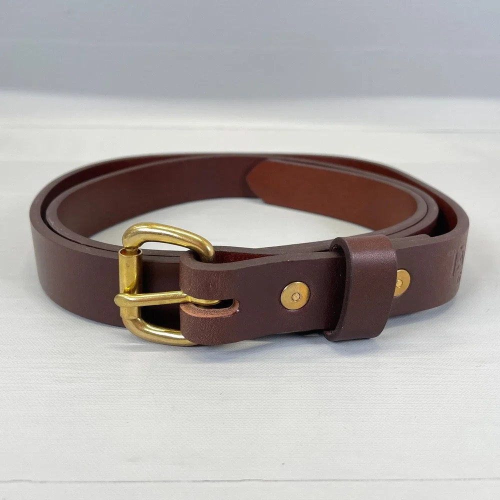 Tanner Goods Mens Leather Classic Belt Brown Size 40 Buckle 1 inch